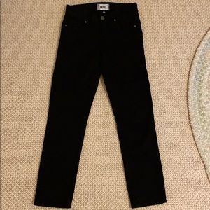 Paige Kylie Crop Black Jeans